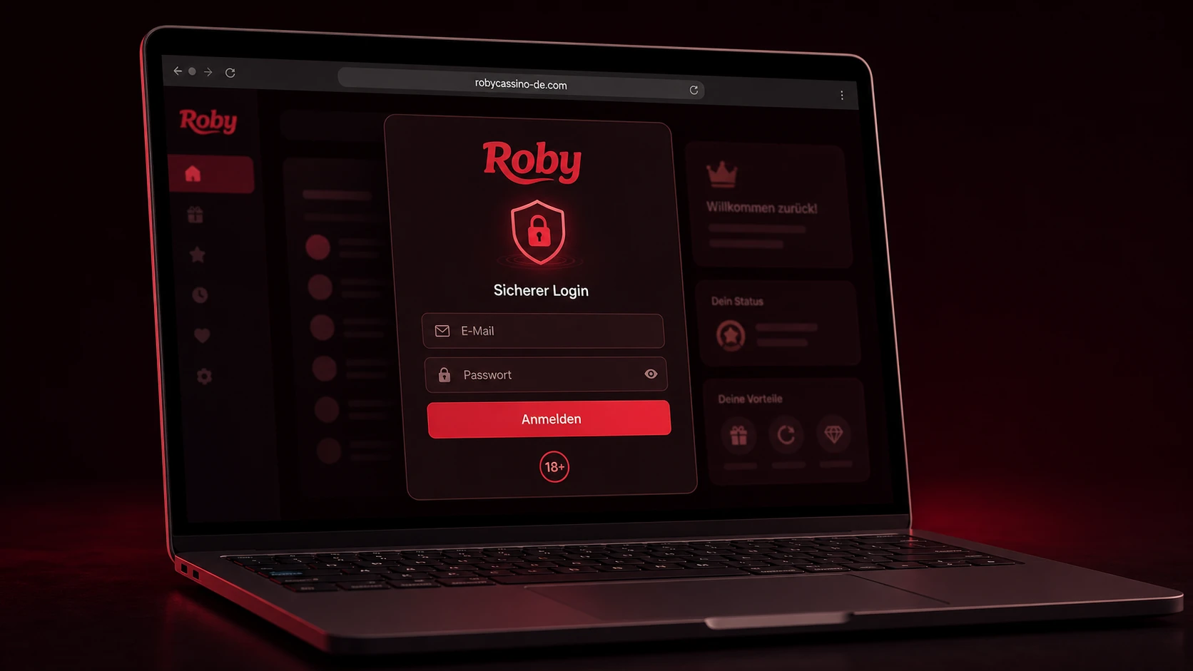 So melden Sie sich bei Roby Casino an
