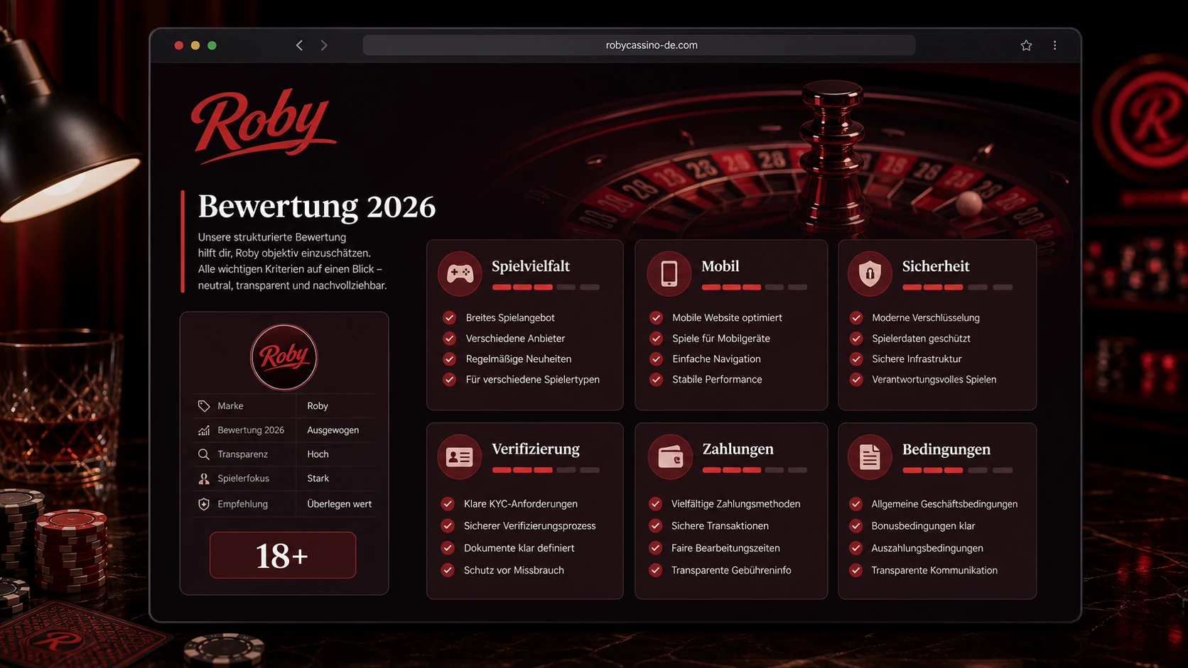 Fazit: Roby Casino Bewertung 2026